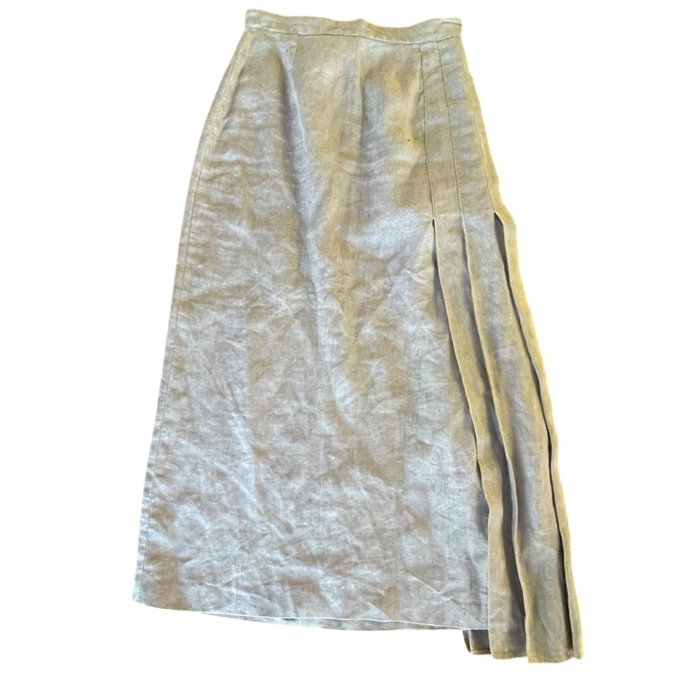Vintage Linen Asymmetrical Skit by Georges Henri